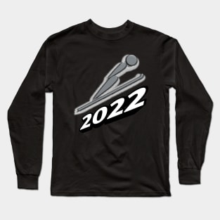 Alpine Ski - 2022 Olympic Winter Sports Lover -  Snowboarding - Graphic Typography Saying Long Sleeve T-Shirt